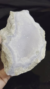 Druzy Blue Lace Agate, from Nsanje, Malawi