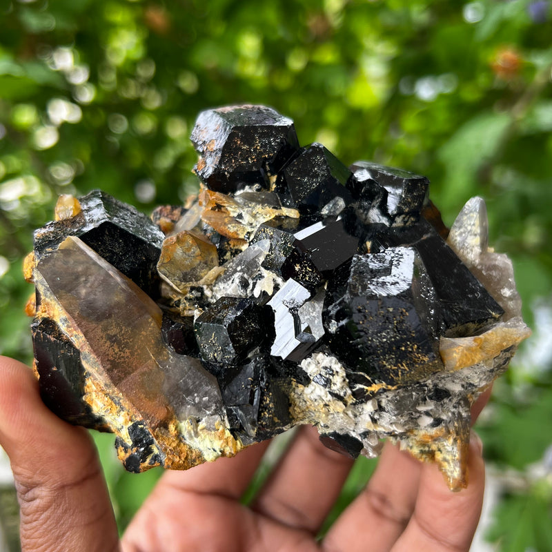 Black tourmaline online and smoky quartz