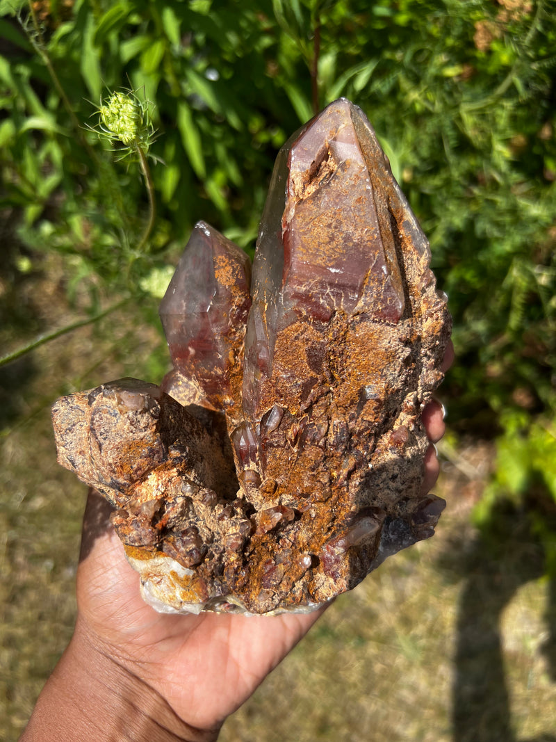Beautiful Hematite Included Quartz, aka Zim Reds, Mutoko, Zimbabwe