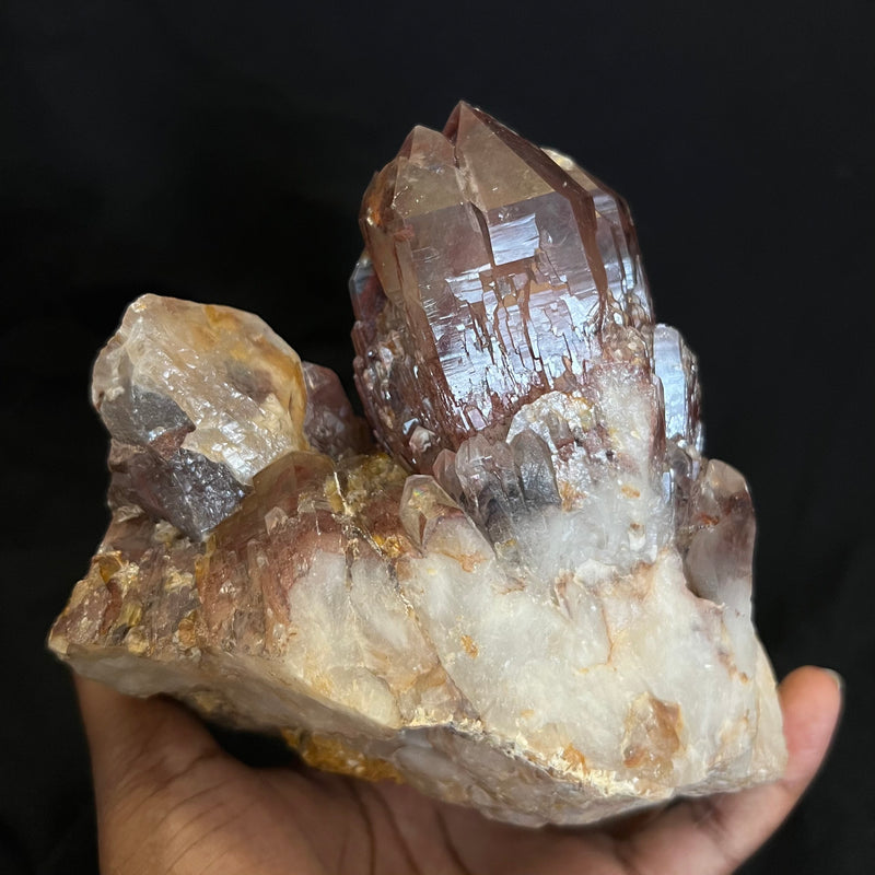 Huge Hematite Included Quartz, aka Zim Reds, Mutoko, Zimbabwe