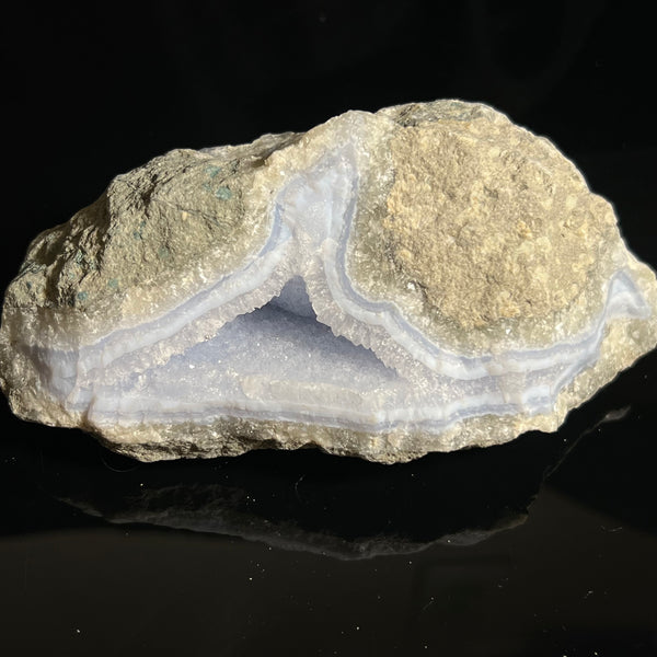 Druzy Blue Lace Agate, from Nsanje, Malawi