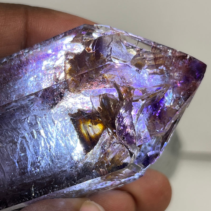 Shangaan Amethyst Smokey Quartz Crystal From Zimbabwe