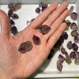 3 Thumbnail Sized Shangaan Amethysts from Chibuku Mine, Zimbabwe