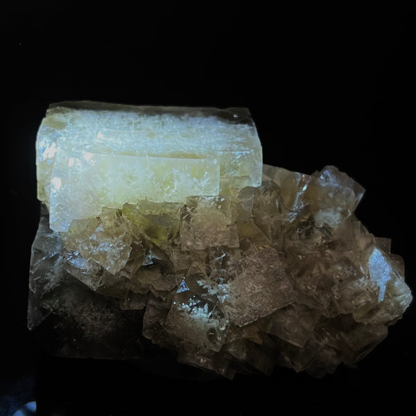 Fluorite, Very Fluorescent, Diamantina Mine, England