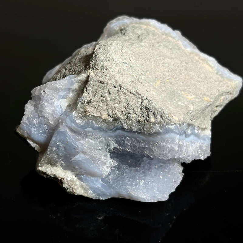 Druzy Blue Lace Agate, from Nsanje, Malawi