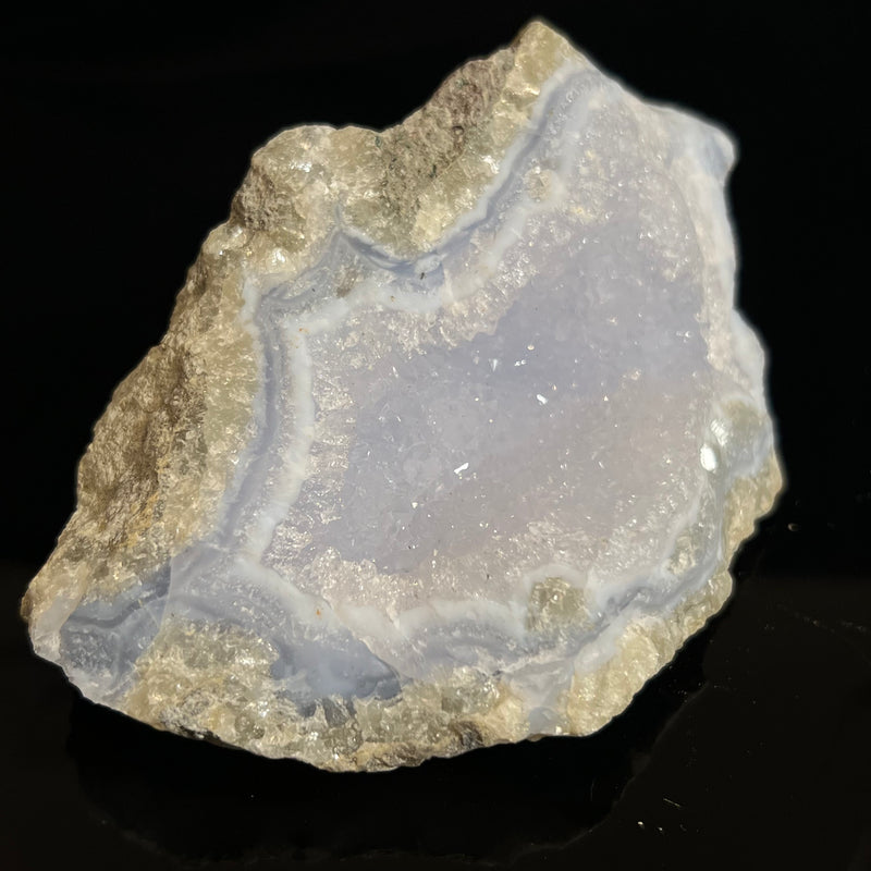Druzy Blue Lace Agate, from Nsanje, Malawi