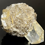 Gypsum Var. Selenite, Fluorescent and Phosphorescent. Red River Floodway, Winnipeg, Manitoba, Canada