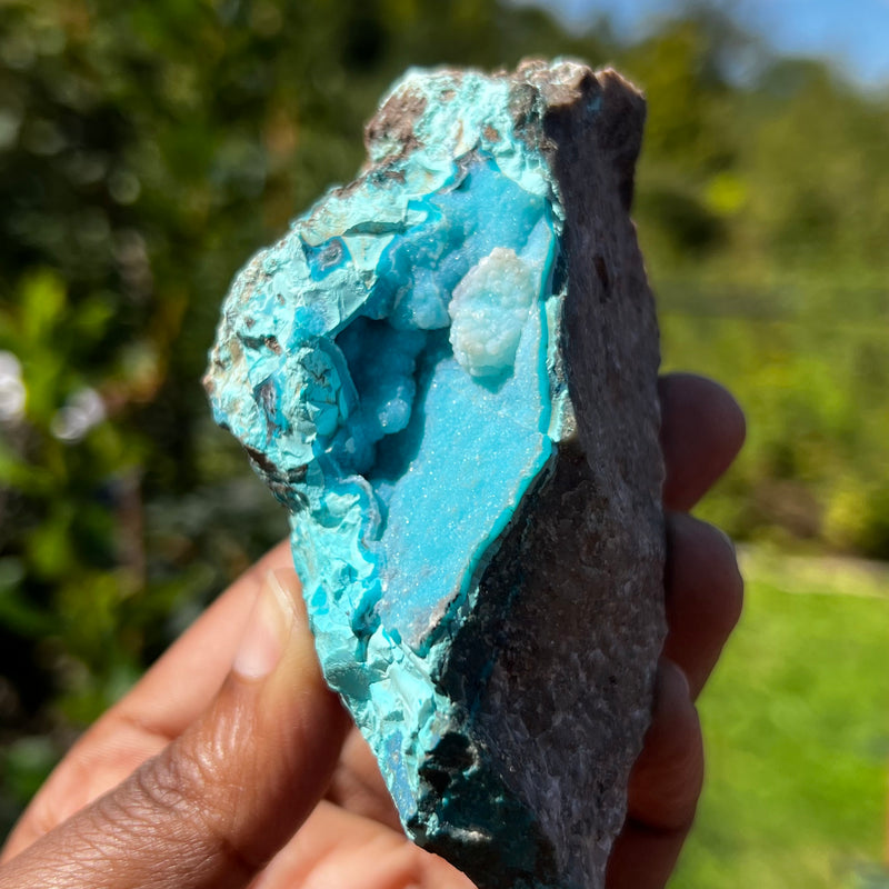 Gorgeous Druzy Chrysocolla, Kolwezi Mining District, Lualaba, Democratic Republic of Congo, Africa