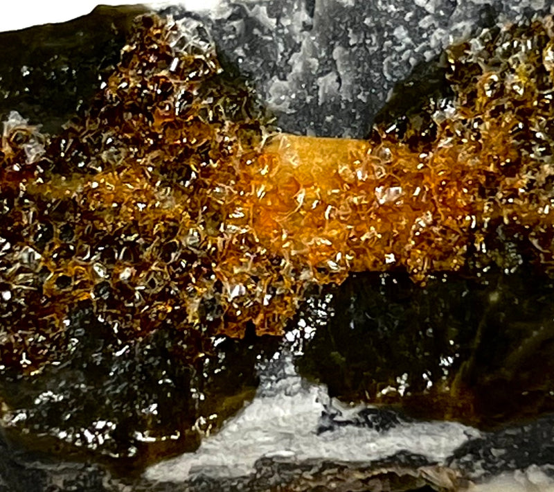 Druzy Dioptase on Ankerite ex. Ray Bernatchez, Tsumeb Mine, Tsumeb, Oshikoto Region, Namibia