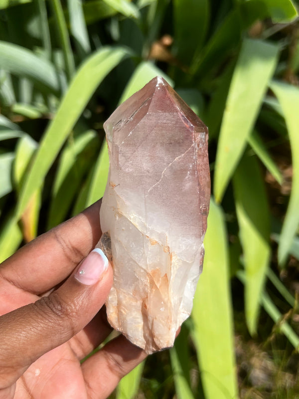 Gorgeous Ishuko Red Phantom Quartz, Hematite included Quartz from the Central Province of Zambia