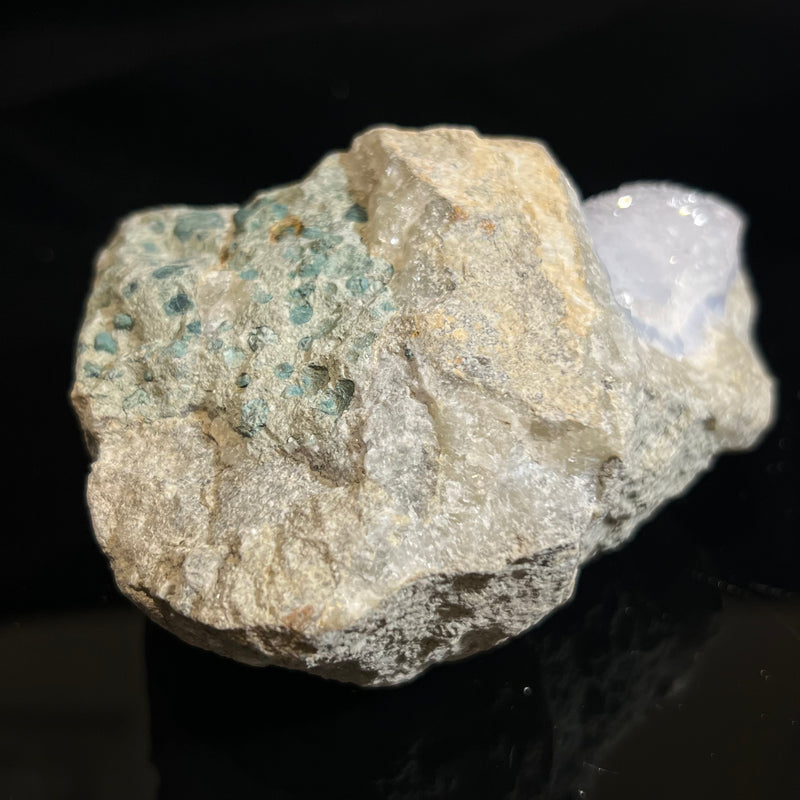 Druzy Blue Lace Agate, from Nsanje, Malawi