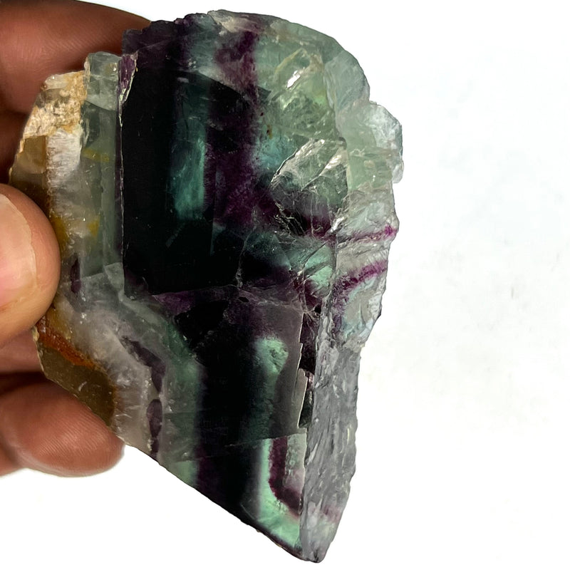 “The River” Fluorite Slice, Erongo Mountain, Erongo Region, Namibia