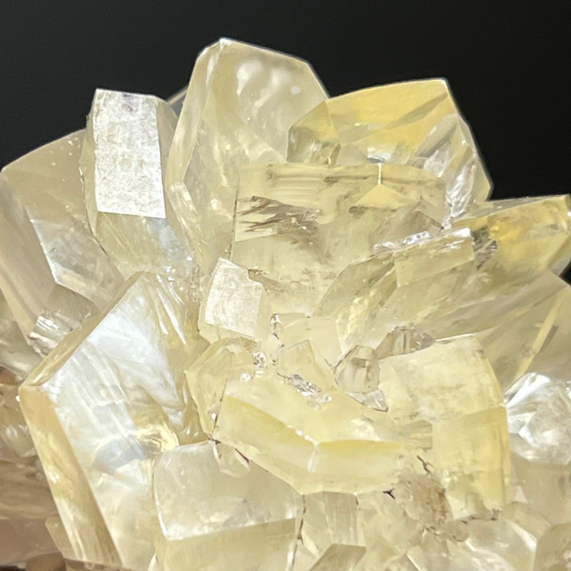 Gypsum Var. Selenite, Fluorescent and Phosphorescent. Red River Floodway, Winnipeg, Manitoba, Canada