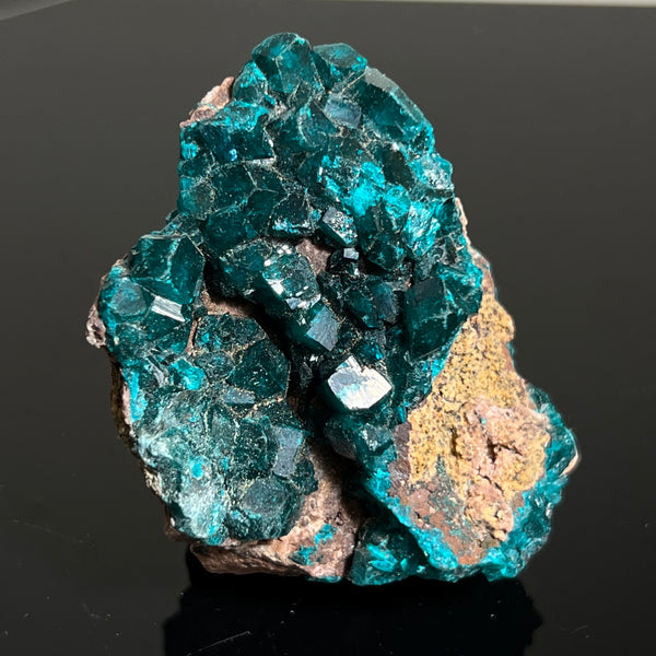 Druzy Dioptase Crystal, Mineral Specimen from Katanga, DR Congo