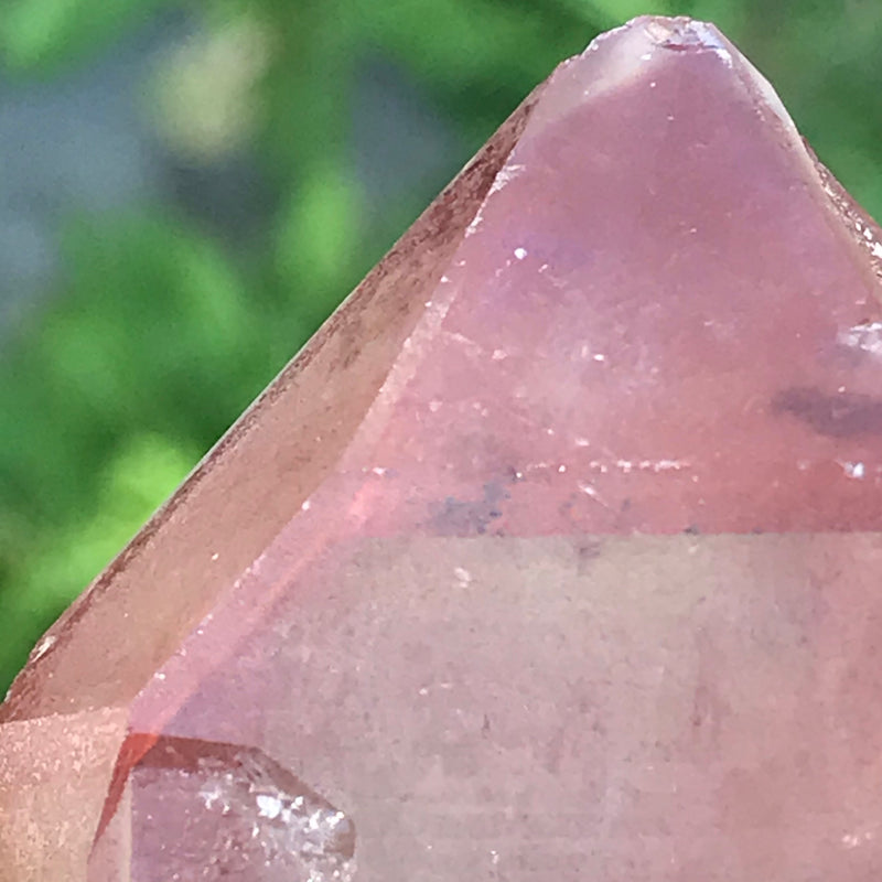 Ishuko Red Phantom Quartz with Healed Edge, Hematite included Quartz from the Central Province of Zambia