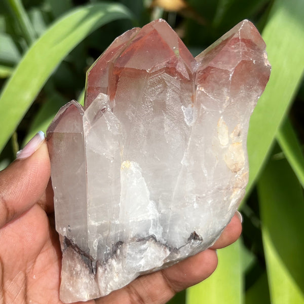 Gorgeous Ishuko Red Phantom Quartz, Hematite included Quartz from the Central Province of Zambia