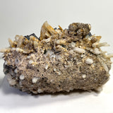 213g Brandberg Fluorite with milky quartz on feldspar matrix from Brandberg Mountain, Erongo, Namibia