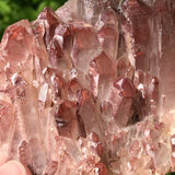 Tabular Ishuko Red Phantom Quartz cluster, Hematite included Quartz from the Central Province of Zambia