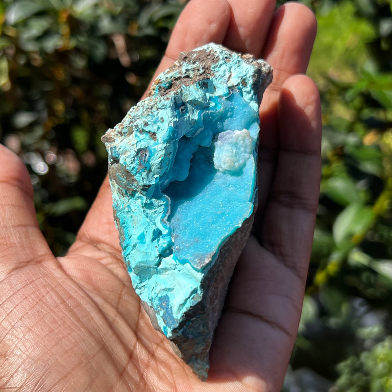 Gorgeous Druzy Chrysocolla, Kolwezi Mining District, Lualaba, Democratic Republic of Congo, Africa