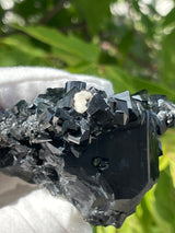 Lustrous Black Tourmaline Plate, Mineral Specimen from Erongo Mountain, Erongo Region, Namibia