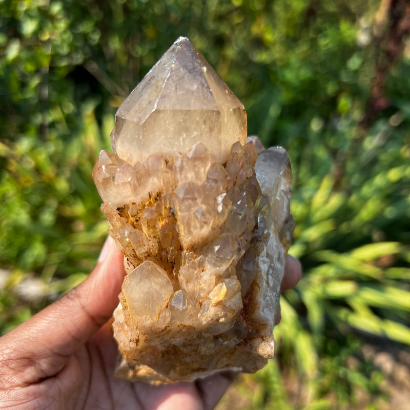 Golden Kundalini Quartz Citrine, Democratic Republic of Congo, Lwena, Congo Citrine