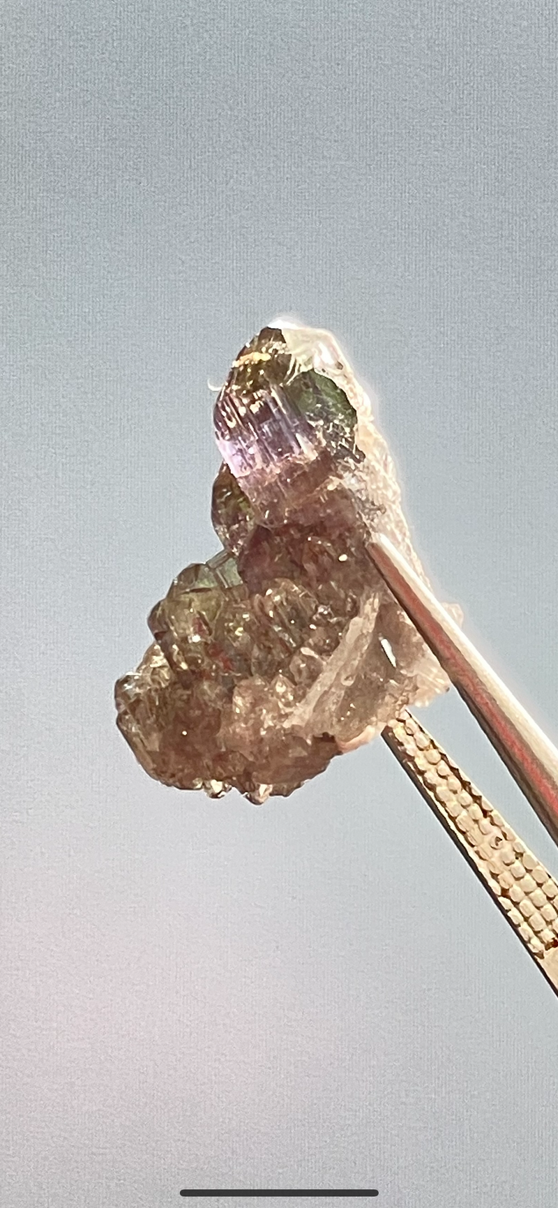 Pleochroic  Unheated Tanzanite Crystal: Natural Crystal from Lelatema Mountains, Merelani Hills, Tanzania