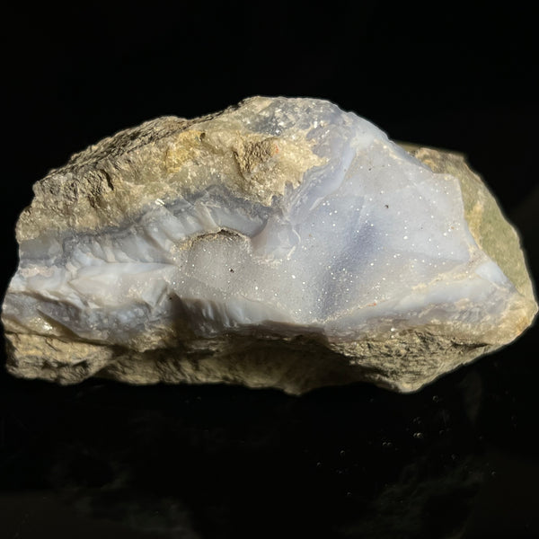 Druzy Blue Lace Agate, from Nsanje, Malawi