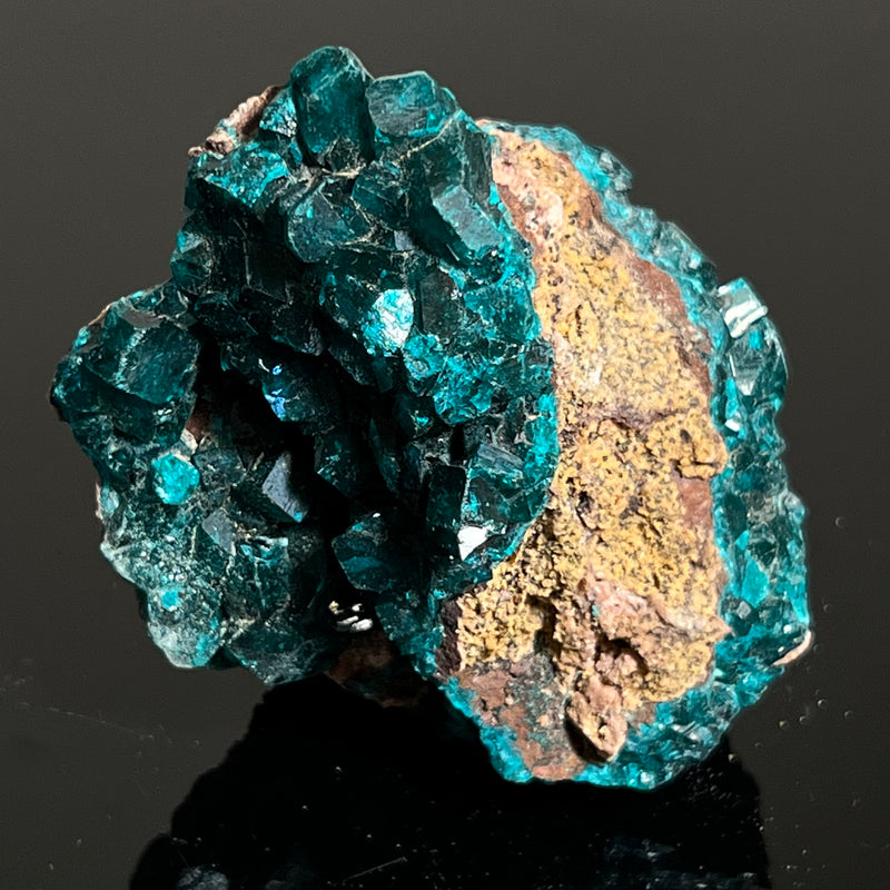 Druzy Dioptase Crystal, Mineral Specimen from Katanga, DR Congo