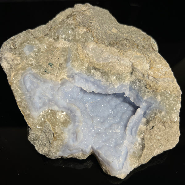 Druzy Blue Lace Agate, from Nsanje, Malawi