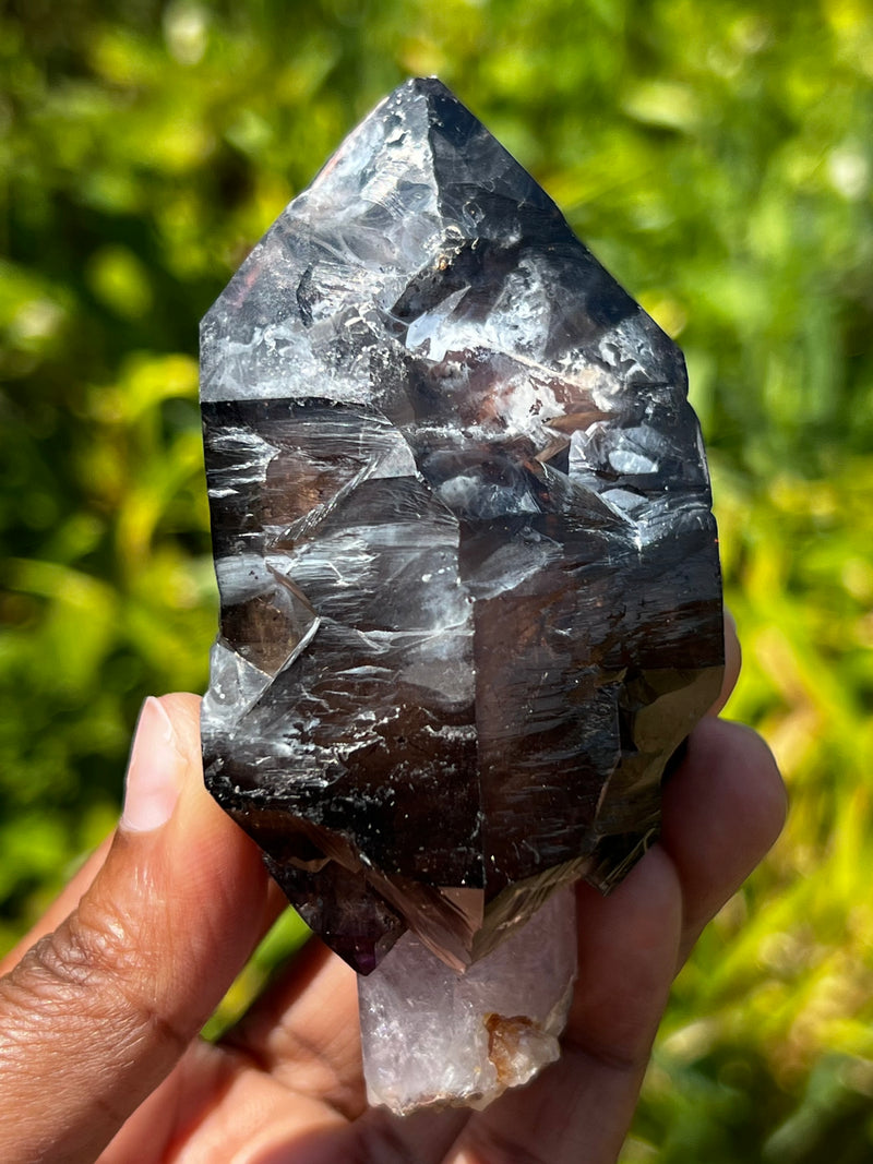 Gorgeous Deep Purple Smokey Quartz Shangaan Amethyst Crystal From The Chibuku Mine, Gezani Communal Land, Zimbabwe