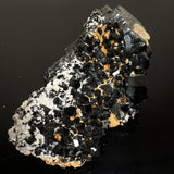 Black Tourmaline Crystal with Feldspar, from Erongo Mountain, Erongo Region, Namibia