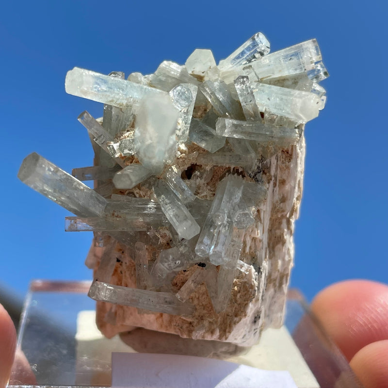 Beryl Crystals with feldspar from Erongo Mountain, Namibia