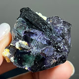 Erongo Fluorite with Black Tourmaline and Feldspar, Erongo Mountain, Erongo Region, Namibia