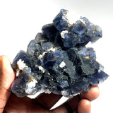 Fluorite with Quartz, Very Fluorescent Purple, Okorusu Mine, Otjiwarongo Region, Karibib District, NAMIBIA
