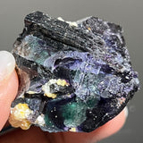 Erongo Fluorite with Black Tourmaline and Feldspar, Erongo Mountain, Erongo Region, Namibia