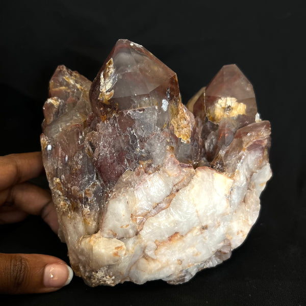 Beautiful Self-Standing Hematite Included Quartz, aka Zim Reds, Mutoko, Zimbabwe