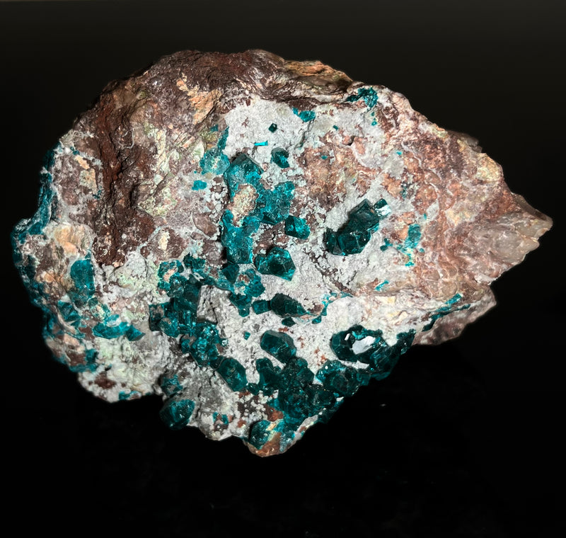 Dioptase, Tsumeb Mine, Tsumeb, Oshikoto Region, Namibia