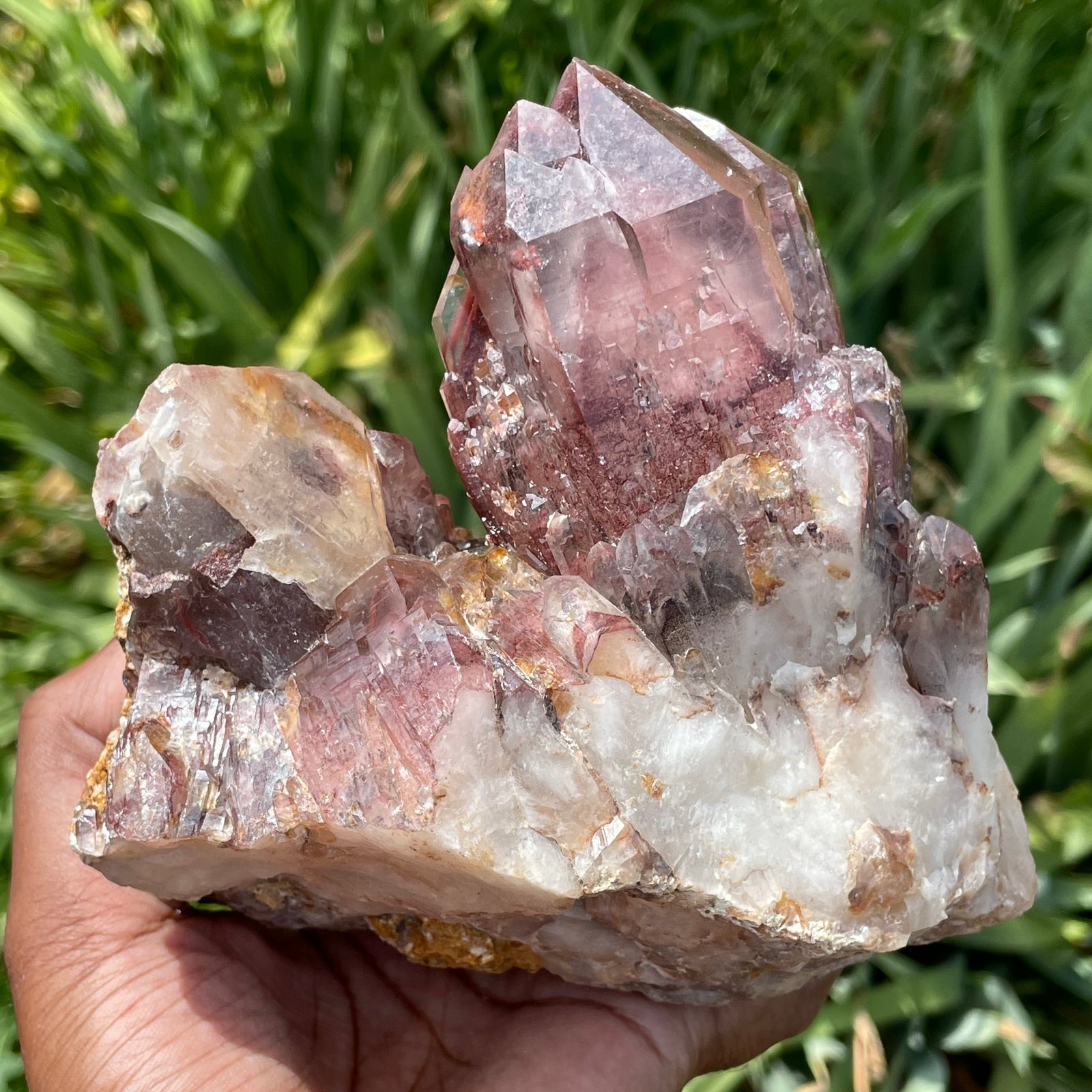 Huge Hematite Included Quartz, aka Zim Reds, Mutoko, Zimbabwe – Nharo!