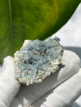 Elaborate Aquamarine Cluster on Feldspar Matrix, Mineral Specimen from Erongo Mountain, Erongo Region, Namibia