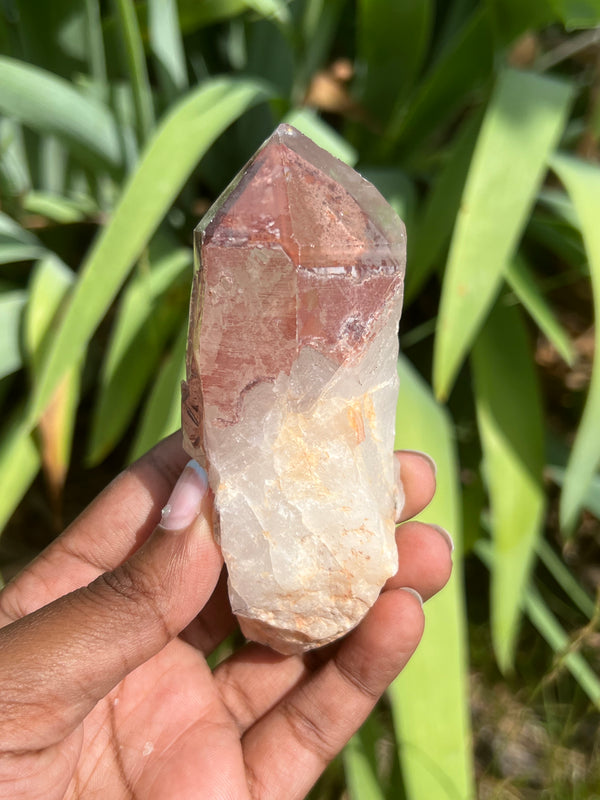 Gorgeous Ishuko Red Phantom Quartz, Hematite included Quartz from the Central Province of Zambia