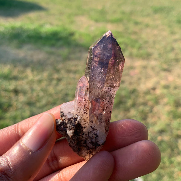 3 Point Shangaan Amethyst Cluster From Zimbabwe