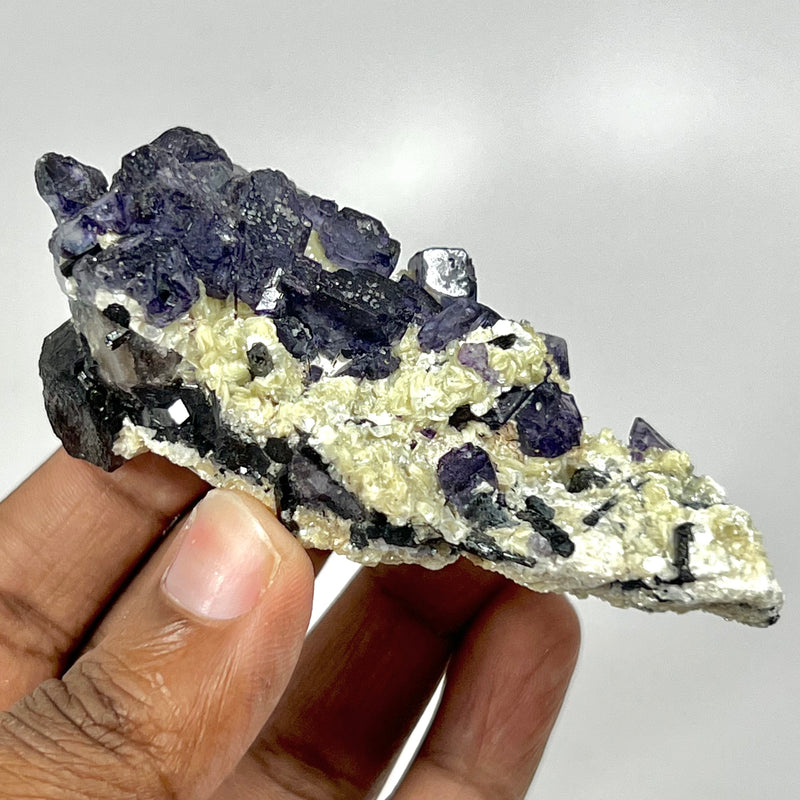 Gorgeous Galaxy Fluorite with Tourmaline, Erongo Mountain, Erongo Region, Namibia