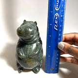 Soapstone Hippo, Shona Sculpture from Chitungwiza, Zimbabwe by Tracy Chatsama