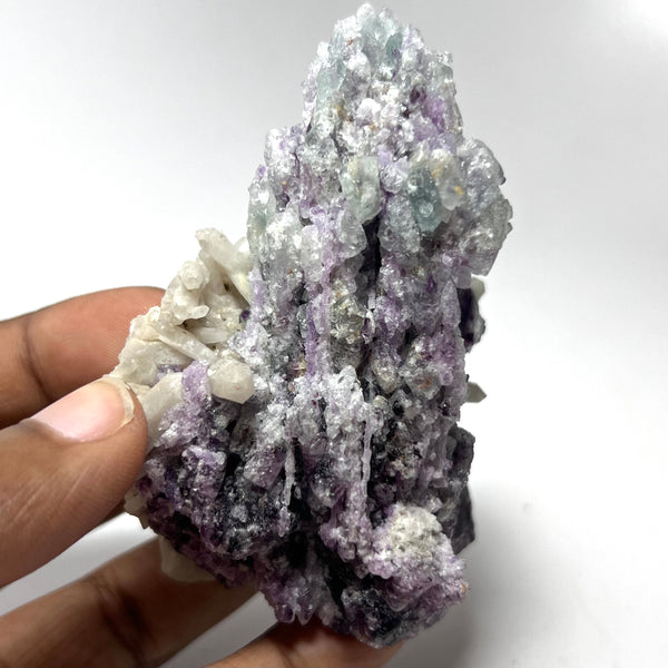 Fluorite and Milky Quartz from Brandberg Massif, Erongo Region, Namibia