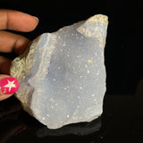 Druzy Blue Lace Agate, from Nsanje, Malawi