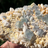 Fluorite and Milky Quartz from Brandberg Massif, Erongo Region, Namibia