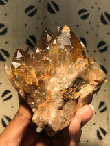 Stand-Alone Kundalini Quartz Citrine, Democratic Republic of Congo, Lwena, Congo Citrine