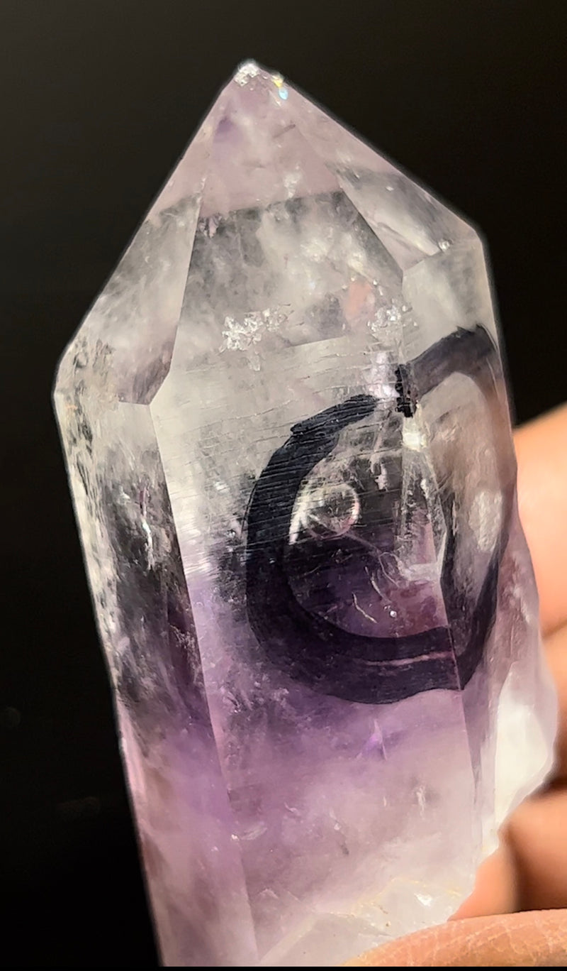 Juicy Enhydro Brandberg Quartz Crystal, Goboboseb, Brandberg District, Erongo Region