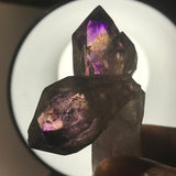 Double headed Shangaan Amethyst Scepter with Red Hematite Inclusions, from Chibuku Mine, Zimbabwe