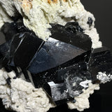 Self-Standing Black Tourmaline Crystal with Feldspar, from Erongo Mountain, Erongo Region, Namibia